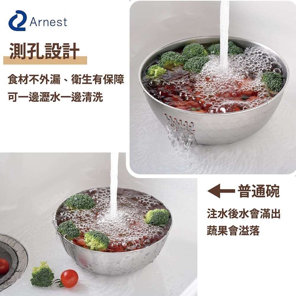 日本Arnest  逸品物創 不銹鋼洗滌盆-18cm-細節圖4