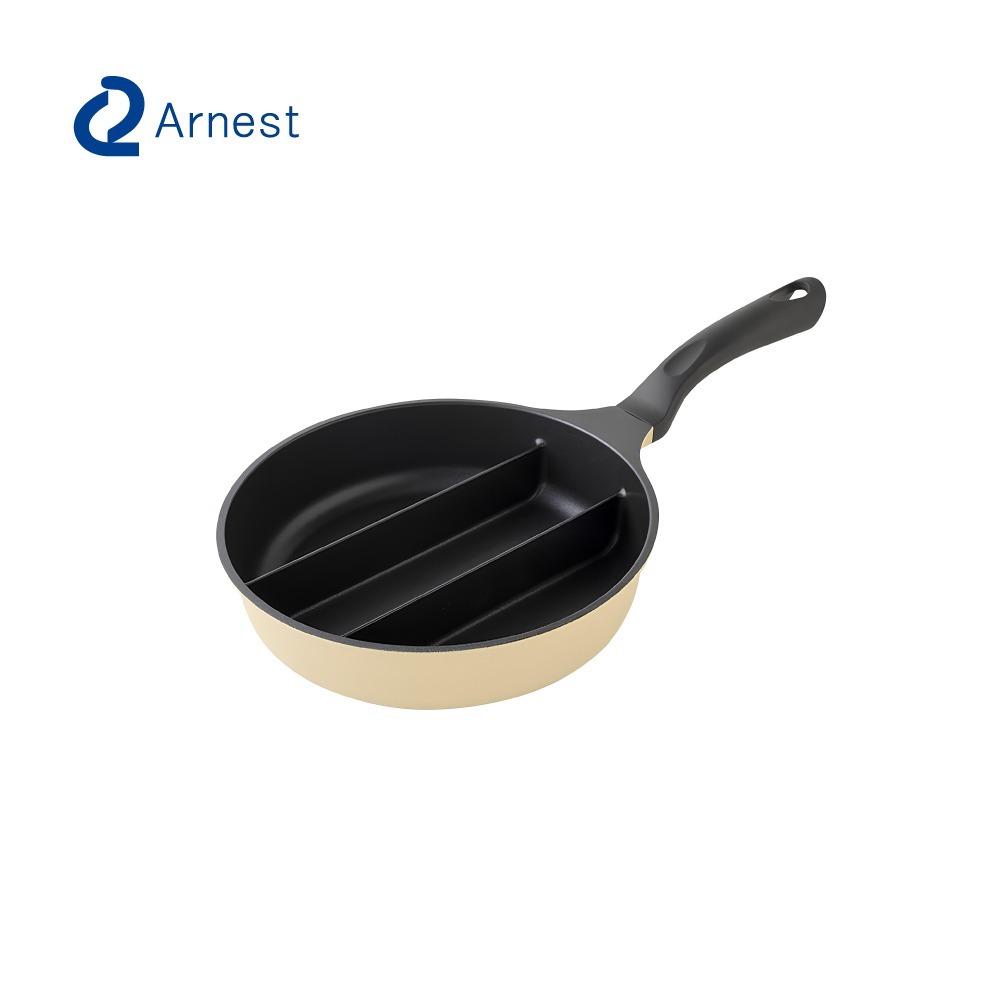 日本Arnest 三格不沾料理煎鍋20cm(不挑爐具款)-細節圖11
