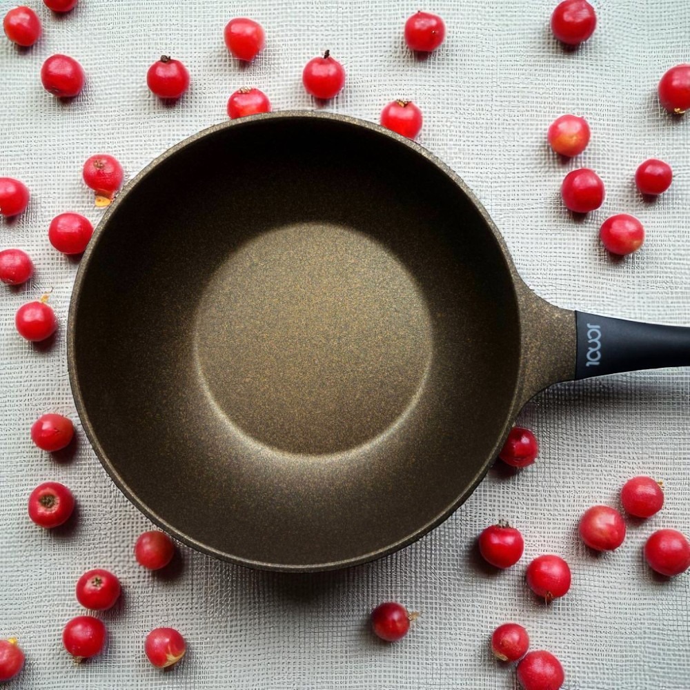 韓國ICUCI 超耐磨 金礦極輕不沾炒鍋28cm(瓦斯款/香檳金/百萬次耐磨/極輕)-細節圖4