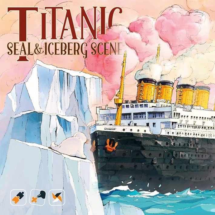 SUYATA 鐵達尼號 Q版 Titanic 冰山 海豹 港口 飛船 啟航 場景 開埠迎泰 塑雅塔 塑膠組裝模型-規格圖11