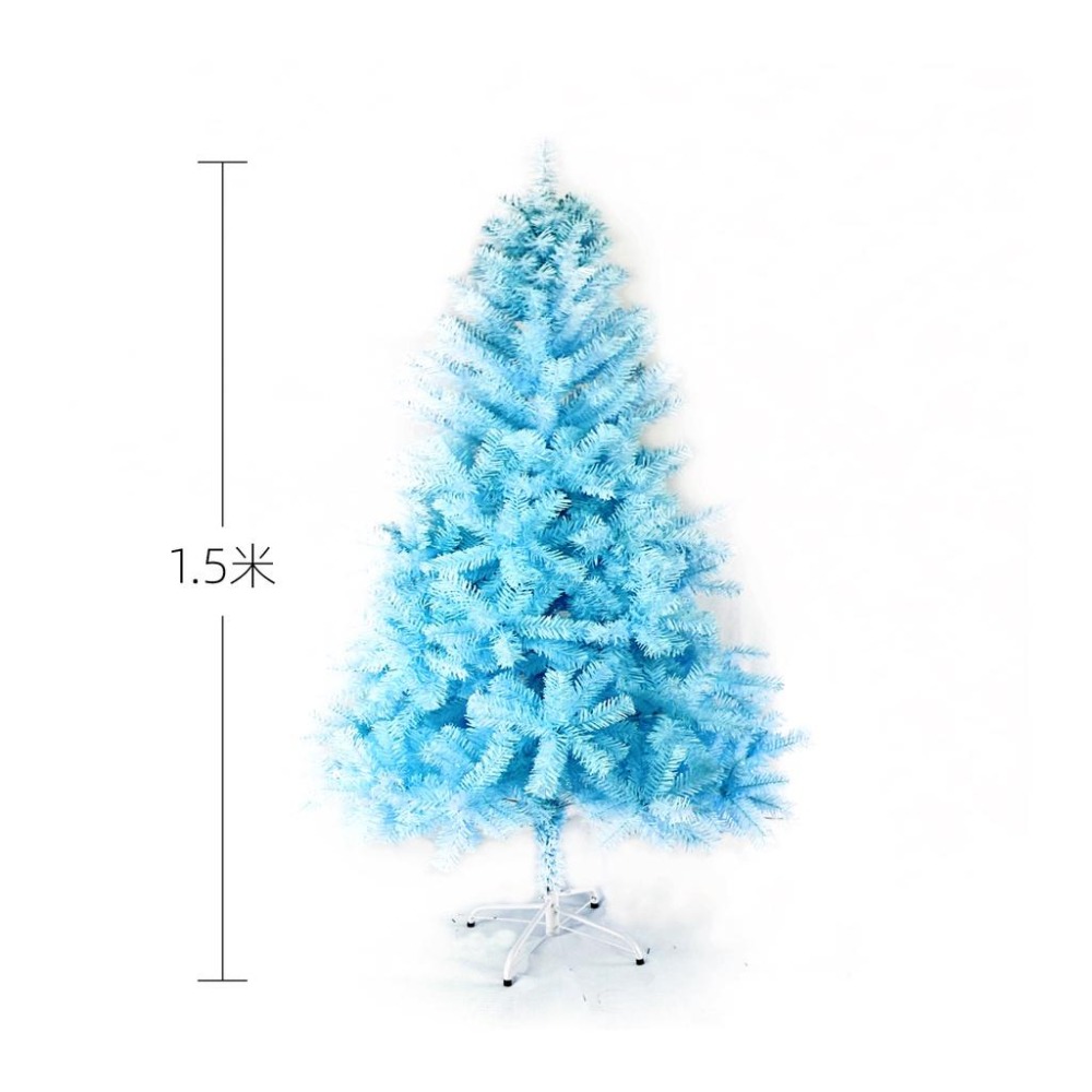 藍色 聖誕樹 DIY 耶誕節 聖誕佈置 聖誕節 佈置用品 1.2米/1.5米/1.8米/2.1米-細節圖2
