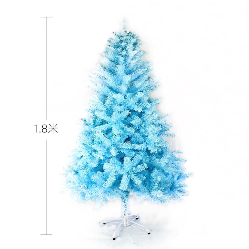藍色 聖誕樹 DIY 耶誕節 聖誕佈置 聖誕節 佈置用品 1.2米/1.5米/1.8米/2.1米-細節圖3