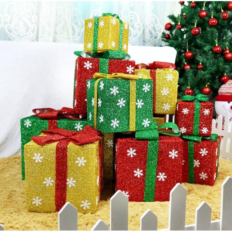聖誕樹下裝飾 禮盒 場景佈置 禮物盒擺件 活動佈置 店面佈置 百貨 商場-細節圖3