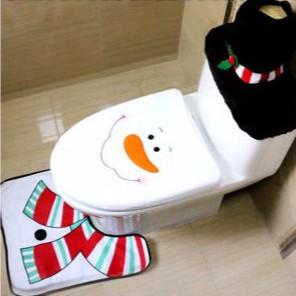 聖誕節 衛浴用品 馬桶套三件組 嚴選熱銷 卡通 地墊 館長推薦 裝飾品 聖誕禮物