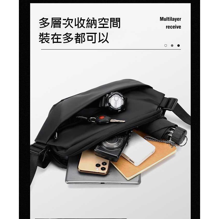 (台灣現貨) NEW 磁扣快取斜背包 機能側背包 磁扣快拆卸胸包 男生側背包 郵差包 肩背包 單肩包-細節圖4