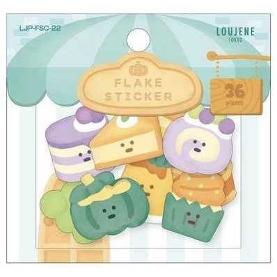 🐰兔子心 日本 LOUJENE 貼紙包 小表情 拉麵 丼飯 水果 超市 復古 麵包 和菓子 校園 文具 拼貼 手帳-規格圖8