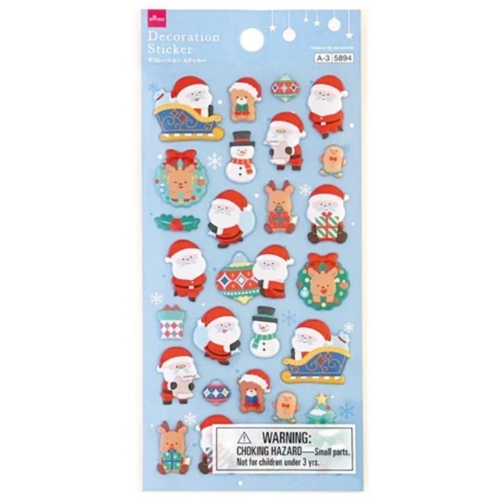 多款🐰兔子心 日本 DAISO 大創 聖誕節 XMAS 邊框 燙金 雪花 蛋糕 泰迪熊 禮物 麋鹿 小熊 icon 貼紙-規格圖9