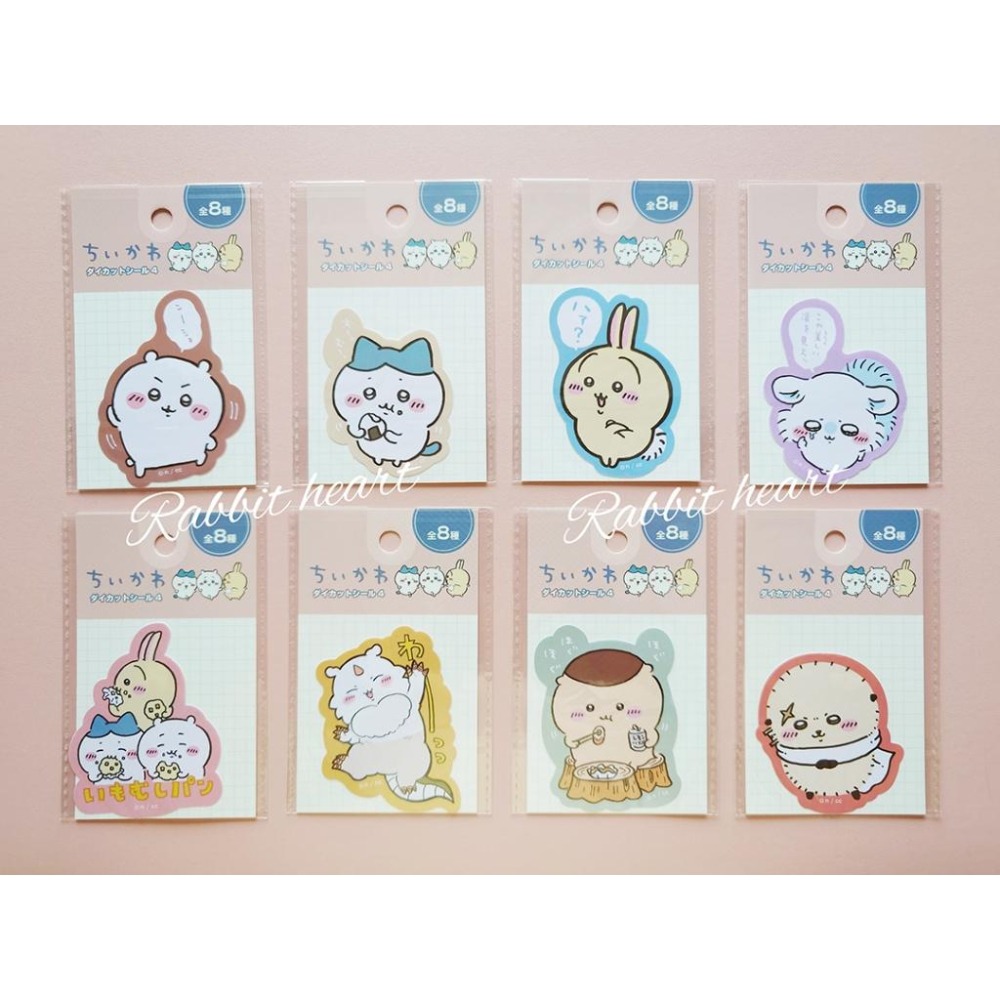 新款🐰兔子心 日本 吉伊卡哇 Chiikawa 小八貓 烏薩奇 小桃鼠 獅薩 栗子饅頭 海獺 壓克力 立體 貼紙 卡貼-細節圖3