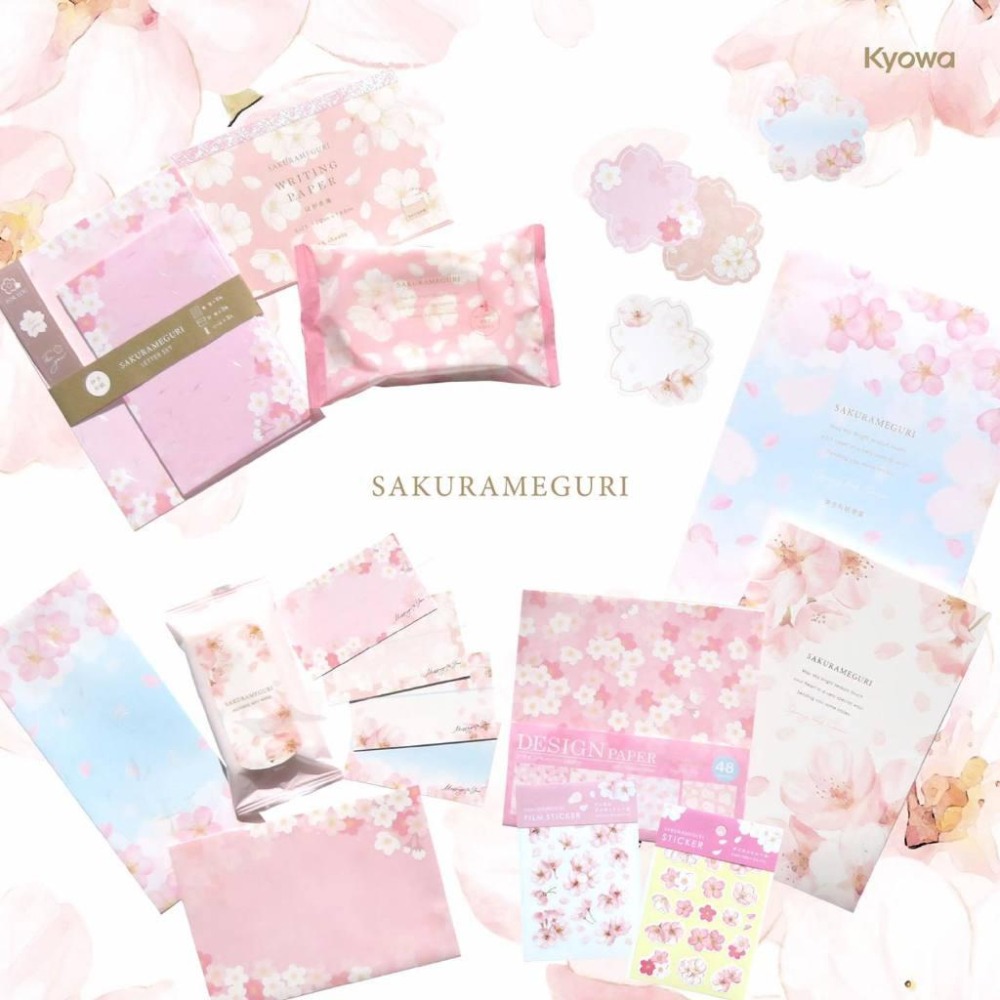 🐰兔子心 日本 協和紙工 付箋 memo 櫻花 櫻巡 櫻吹雪 最中餅 甜點 和菓子 小卡 卡片 留言 邊框-細節圖2