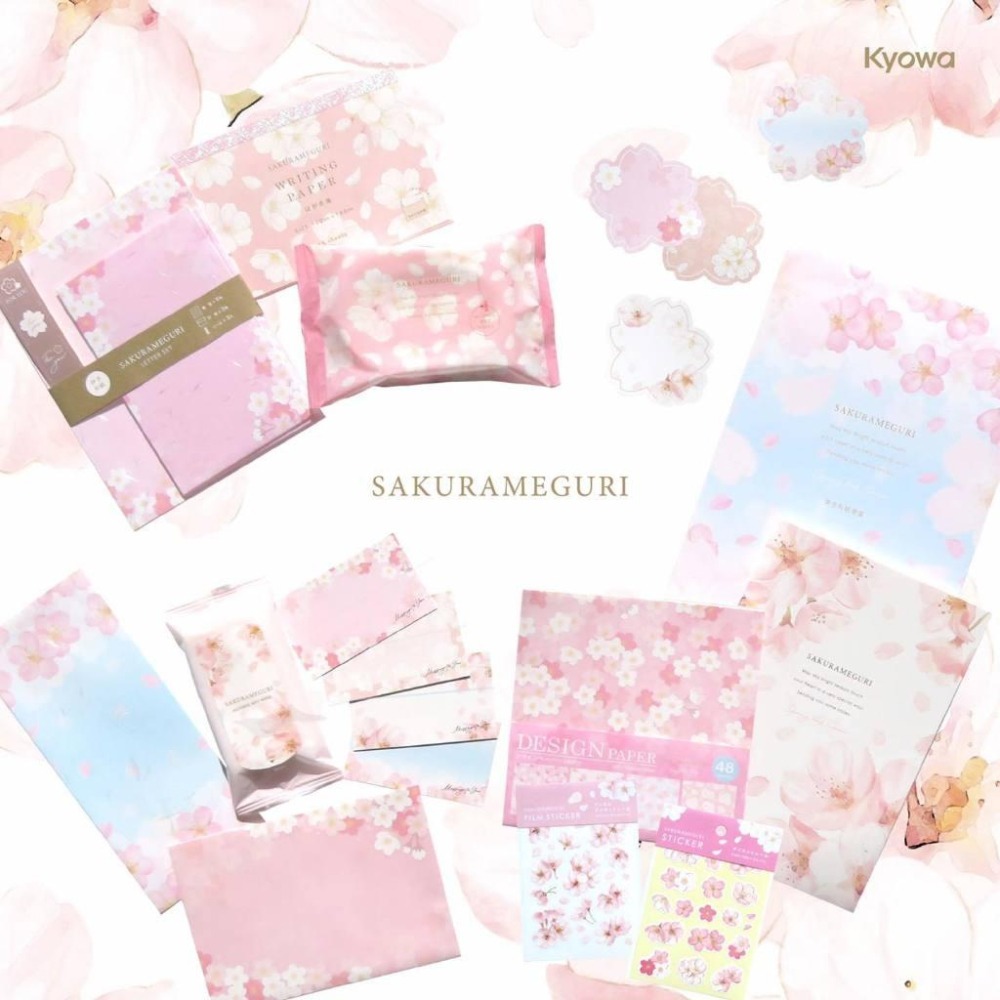 🐰兔子心 日本 協和紙工 付箋 memo 櫻花 櫻巡 櫻吹雪 最中餅 甜點 和菓子 小卡 卡片 留言 邊框-細節圖2