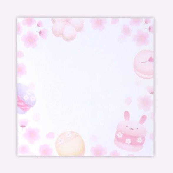 🐰兔子心 日本 協和紙工 付箋 memo 櫻花 櫻巡 櫻吹雪 最中餅 甜點 和菓子 小卡 卡片 留言 邊框-規格圖6