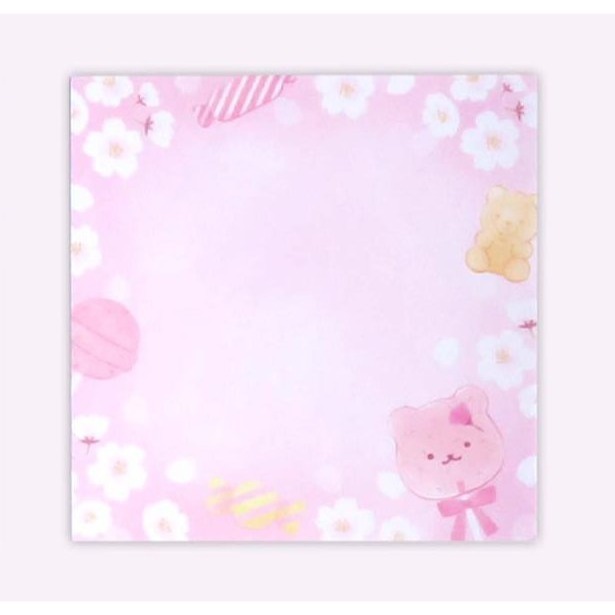 🐰兔子心 日本 協和紙工 付箋 memo 櫻花 櫻巡 櫻吹雪 最中餅 甜點 和菓子 小卡 卡片 留言 邊框-規格圖6