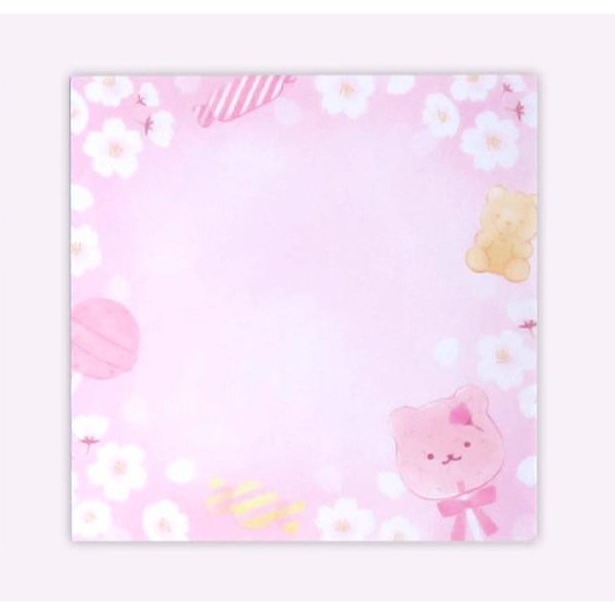 🐰兔子心 日本 協和紙工 付箋 memo 櫻花 櫻巡 櫻吹雪 最中餅 甜點 和菓子 小卡 卡片 留言 邊框-規格圖6