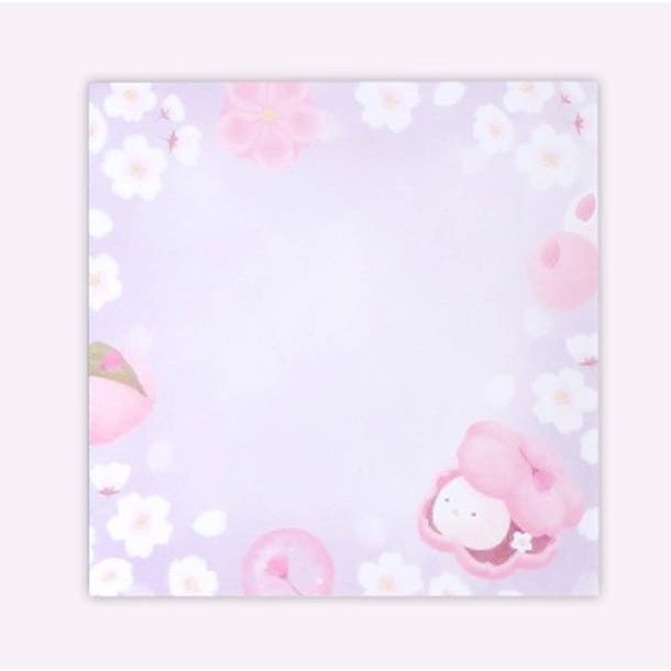 🐰兔子心 日本 協和紙工 付箋 memo 櫻花 櫻巡 櫻吹雪 最中餅 甜點 和菓子 小卡 卡片 留言 邊框-規格圖6