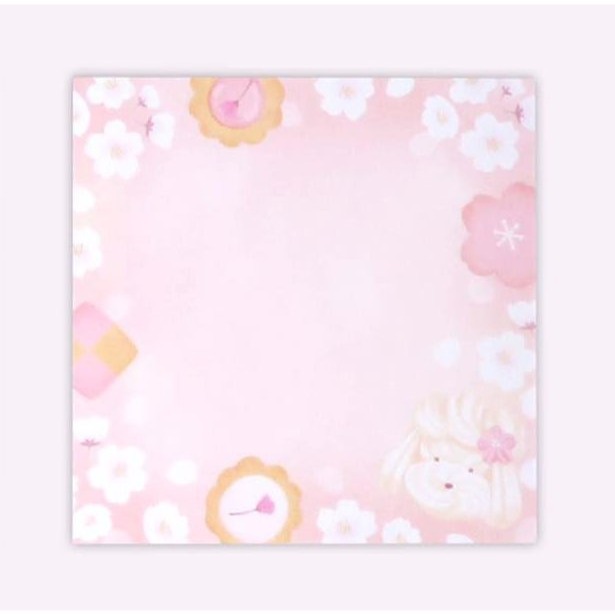 🐰兔子心 日本 協和紙工 付箋 memo 櫻花 櫻巡 櫻吹雪 最中餅 甜點 和菓子 小卡 卡片 留言 邊框-規格圖6