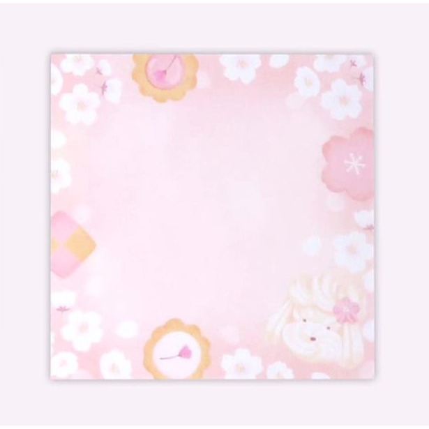 🐰兔子心 日本 協和紙工 付箋 memo 櫻花 櫻巡 櫻吹雪 最中餅 甜點 和菓子 小卡 卡片 留言 邊框-規格圖6