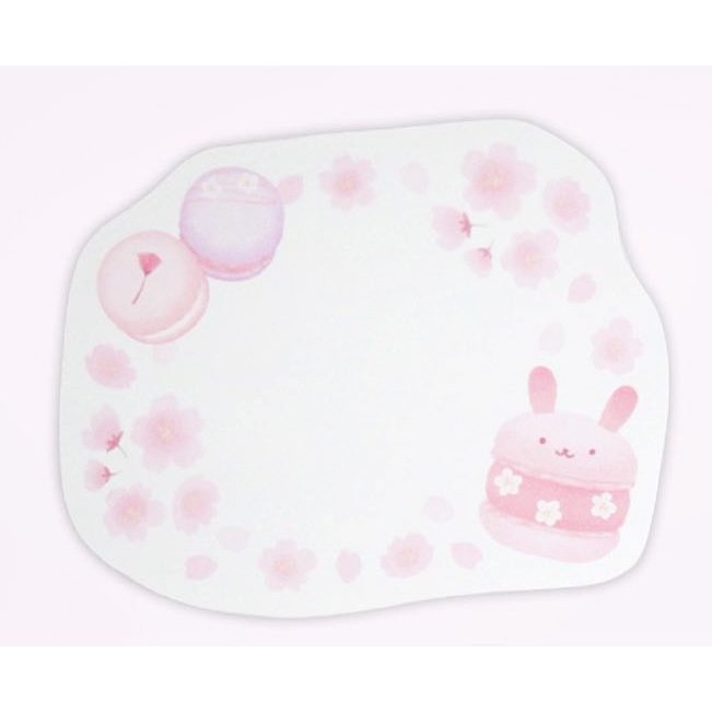 🐰兔子心 日本 協和紙工 付箋 memo 櫻花 櫻巡 櫻吹雪 最中餅 甜點 和菓子 小卡 卡片 留言 邊框-規格圖6