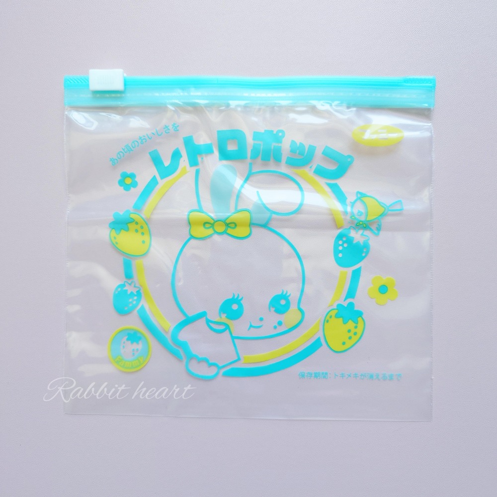 必買 超可愛🐰兔子心 日本 amifa 長尾山雀 雪鳥 雪精靈 小鹿 兔子 熊 松鼠 草莓 收納 夾鏈袋 小物袋-規格圖2
