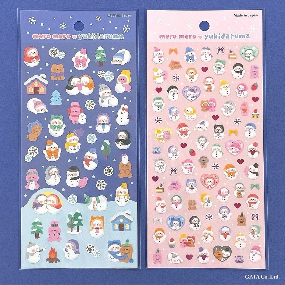 🐰兔子心 日本 GAIA 貼紙包 聖誕 甜點 朋友 雪人 麻吉 小熊 企鵝 愛心 打雪仗 生活 手機貼紙 手帳 拼貼-細節圖2