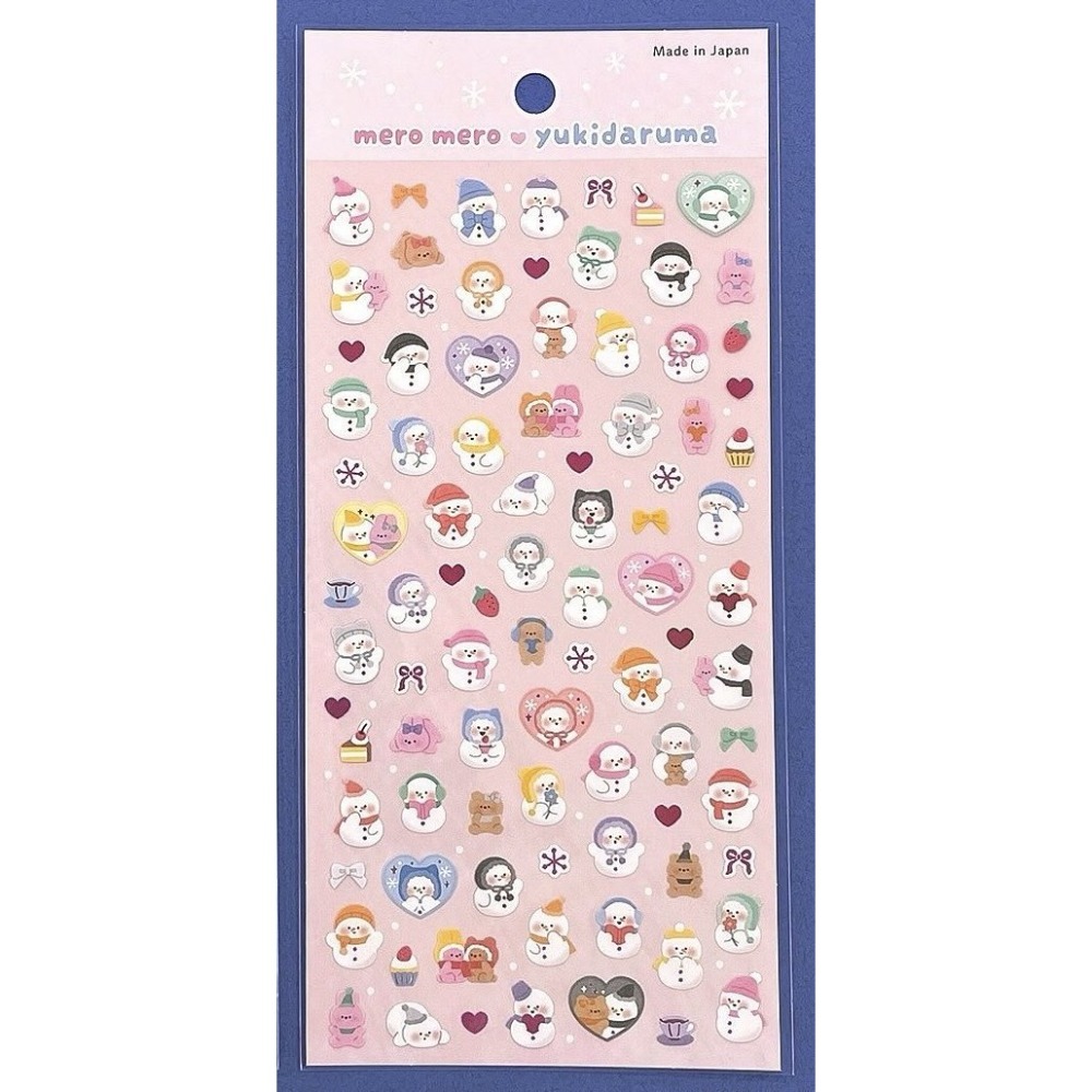 🐰兔子心 日本 GAIA 貼紙包 聖誕 甜點 朋友 雪人 麻吉 小熊 企鵝 愛心 打雪仗 生活 手機貼紙 手帳 拼貼-規格圖6