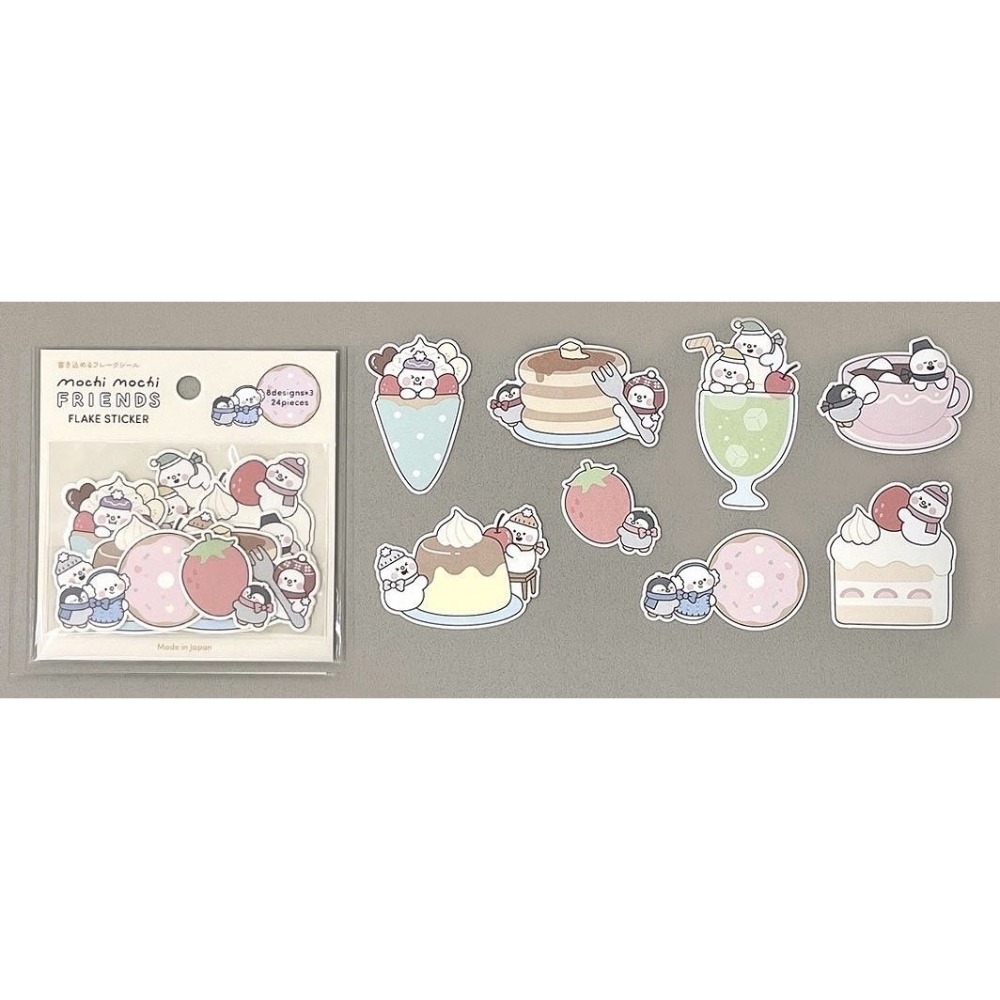 🐰兔子心 日本 GAIA 貼紙包 聖誕 甜點 朋友 雪人 麻吉 小熊 企鵝 愛心 打雪仗 生活 手機貼紙 手帳 拼貼-規格圖6