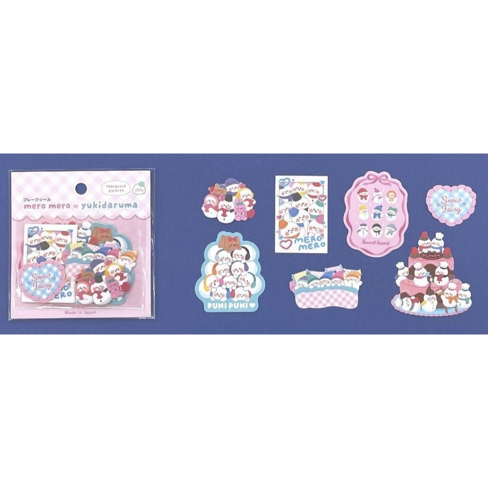 🐰兔子心 日本 GAIA 貼紙包 聖誕 甜點 朋友 雪人 麻吉 小熊 企鵝 愛心 打雪仗 生活 手機貼紙 手帳 拼貼-規格圖6