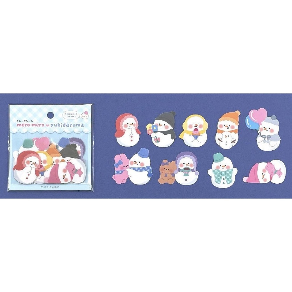 🐰兔子心 日本 GAIA 貼紙包 聖誕 甜點 朋友 雪人 麻吉 小熊 企鵝 愛心 打雪仗 生活 手機貼紙 手帳 拼貼-規格圖6