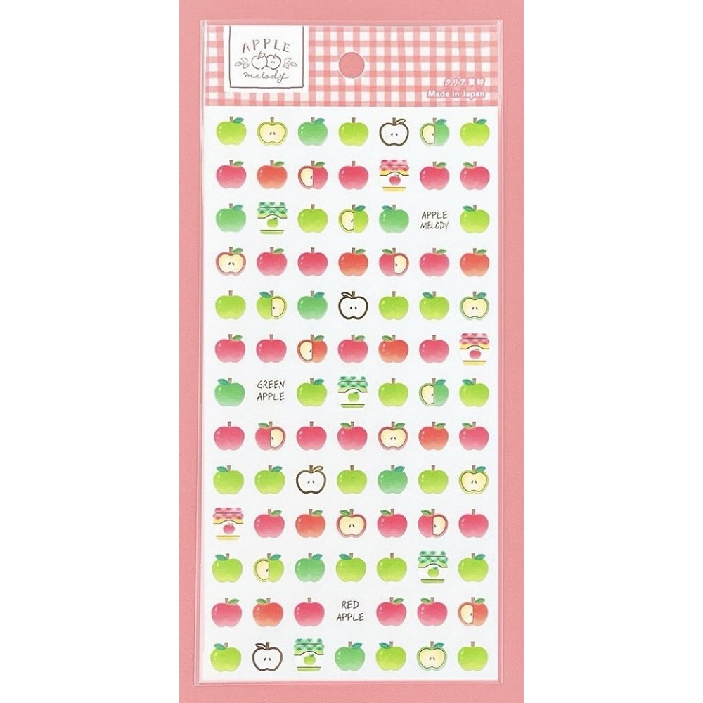 🐰兔子心 日本 GAIA 貼紙 蘋果 旋律 果醬 蘋果派 蛋糕 下午茶 甜點 拼貼-規格圖6