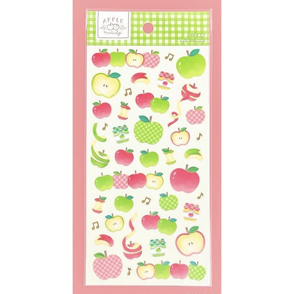 🐰兔子心 日本 GAIA 貼紙 蘋果 旋律 果醬 蘋果派 蛋糕 下午茶 甜點 拼貼-規格圖6
