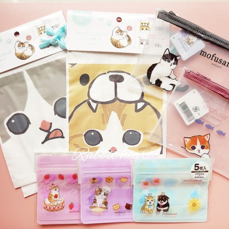 收納🐰兔子心 日本 貓福珊迪 mofusand 小浣熊 甜點 餅乾 草莓 星座 熊貓 裝扮 夾鏈袋 束口袋 文件袋-細節圖4