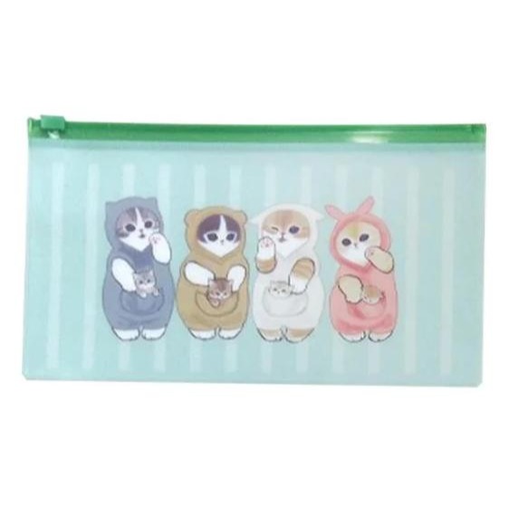 收納🐰兔子心 日本 貓福珊迪 mofusand 小浣熊 甜點 餅乾 草莓 星座 熊貓 裝扮 夾鏈袋 束口袋 文件袋-規格圖5