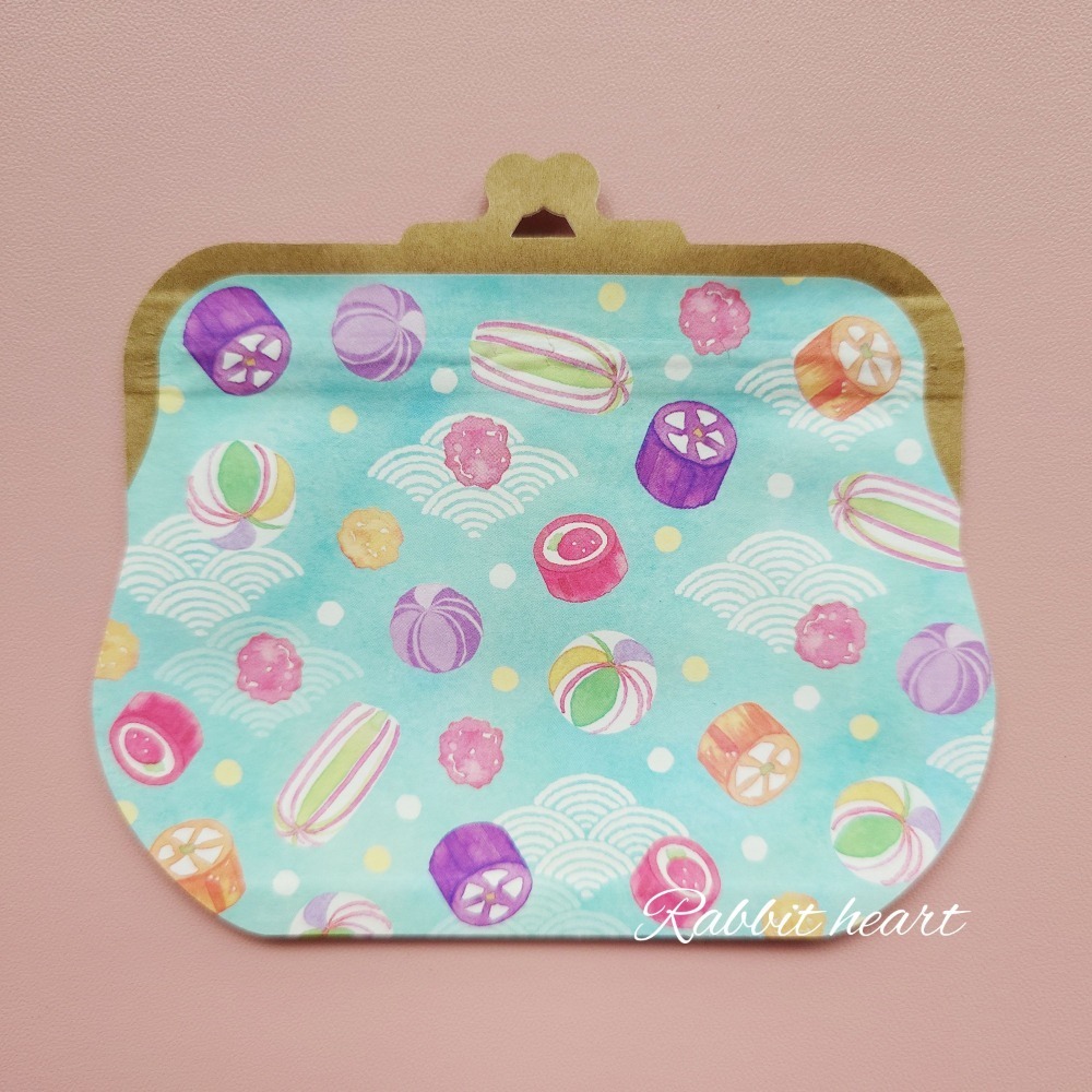 🐰兔子心 日本 amifa kyowa 紅包袋 小物袋 燙金 小信封 達摩 小豬撲滿 和菓子 鯛魚 新年 富士山-規格圖6