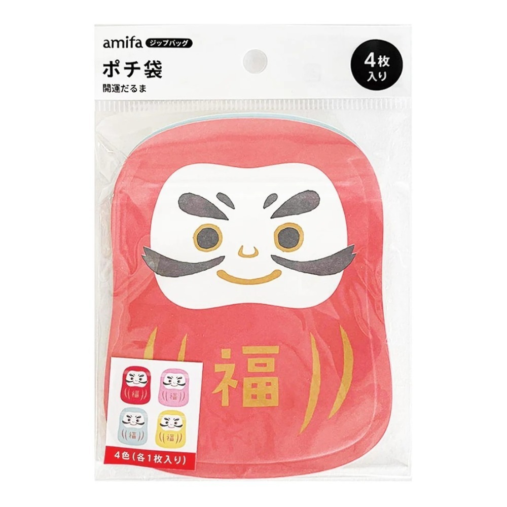 🐰兔子心 日本 amifa kyowa 紅包袋 小物袋 燙金 小信封 達摩 小豬撲滿 和菓子 鯛魚 新年 富士山-規格圖6