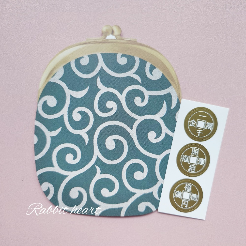 🐰兔子心 日本 amifa kyowa 紅包袋 小物袋 燙金 小信封 達摩 小豬撲滿 和菓子 鯛魚 新年 富士山-規格圖6