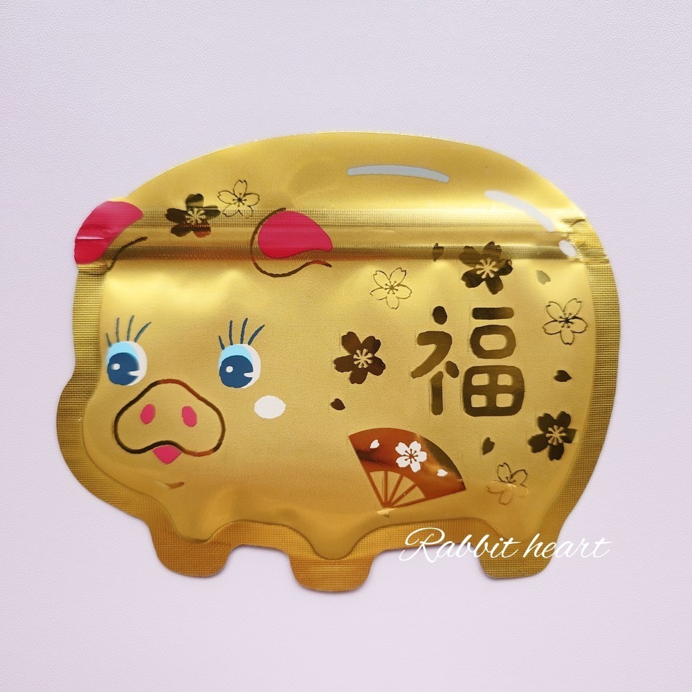 🐰兔子心 日本 amifa kyowa 紅包袋 小物袋 燙金 小信封 達摩 小豬撲滿 和菓子 鯛魚 新年 富士山-規格圖6