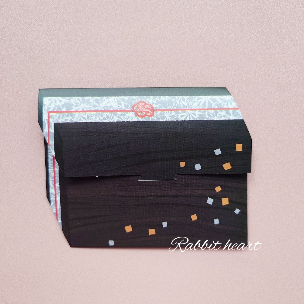 🐰兔子心 日本 amifa kyowa 紅包袋 小物袋 燙金 小信封 達摩 小豬撲滿 和菓子 鯛魚 新年 富士山-規格圖6