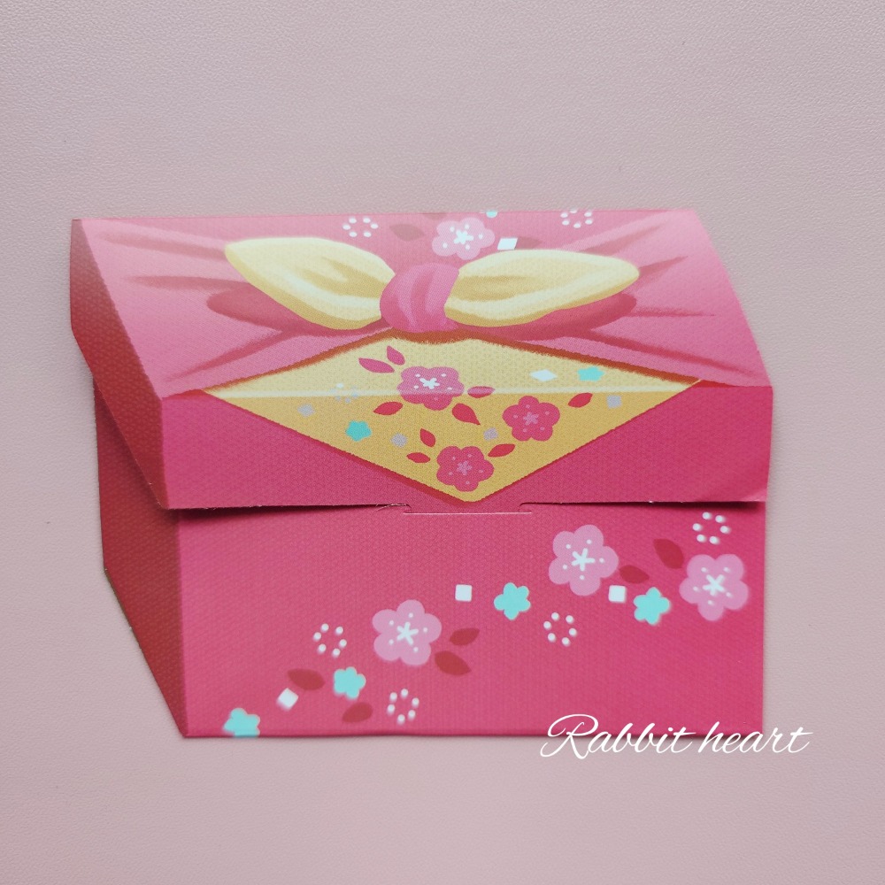 🐰兔子心 日本 amifa kyowa 紅包袋 小物袋 燙金 小信封 達摩 小豬撲滿 和菓子 鯛魚 新年 富士山-規格圖6