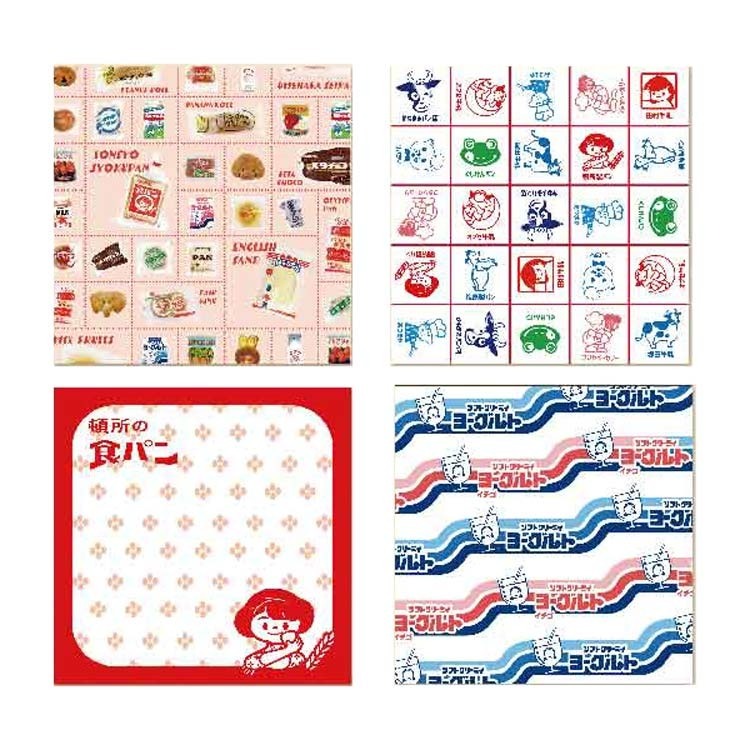 🐰兔子心 日本 超夯 地元麵包 地元パン 文具 便箋 mome 復古 貼紙 素材 便條紙 手帳拼貼 現貨-規格圖4