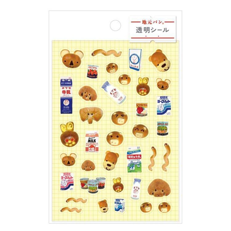 🐰兔子心 日本 超夯 地元麵包 地元パン 文具 便箋 mome 復古 貼紙 素材 便條紙 手帳拼貼 現貨-規格圖4