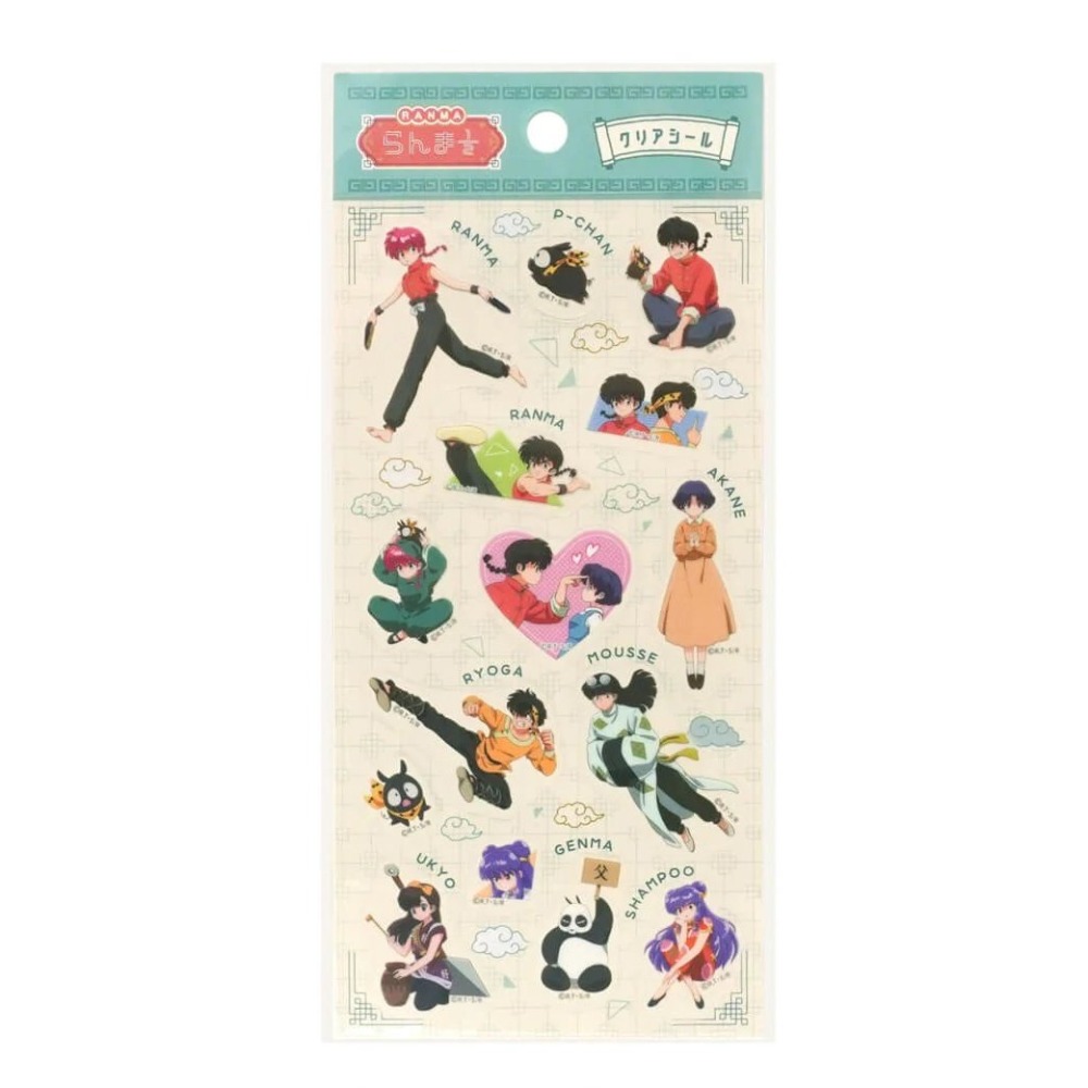 🐰兔子心 日本 亂馬1/2 早乙女 響良牙 天道霞 天道茜 變身 收納袋 束口袋 便條紙 memo 貼紙 文件夾-規格圖8