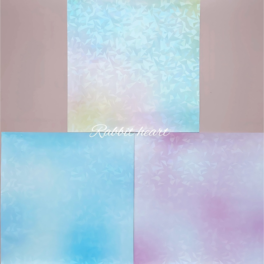 🐰兔子心 日本色紙 OKINI 彩虹 粉彩 彩色 漸層 幾何 特殊 亮面 拼貼 素材紙 打底-細節圖4