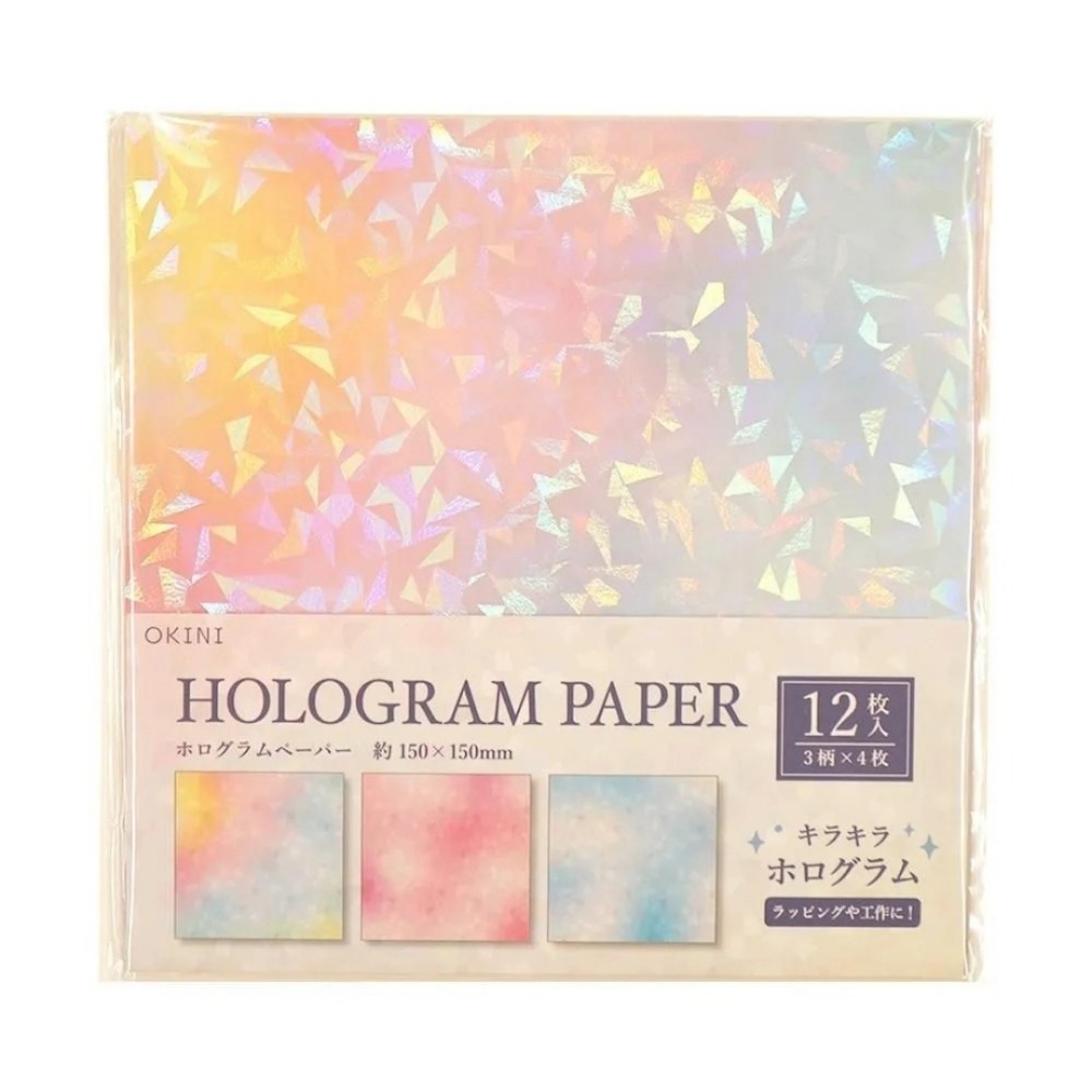🐰兔子心 日本色紙 OKINI 彩虹 粉彩 彩色 漸層 幾何 特殊 亮面 拼貼 素材紙 打底-細節圖6
