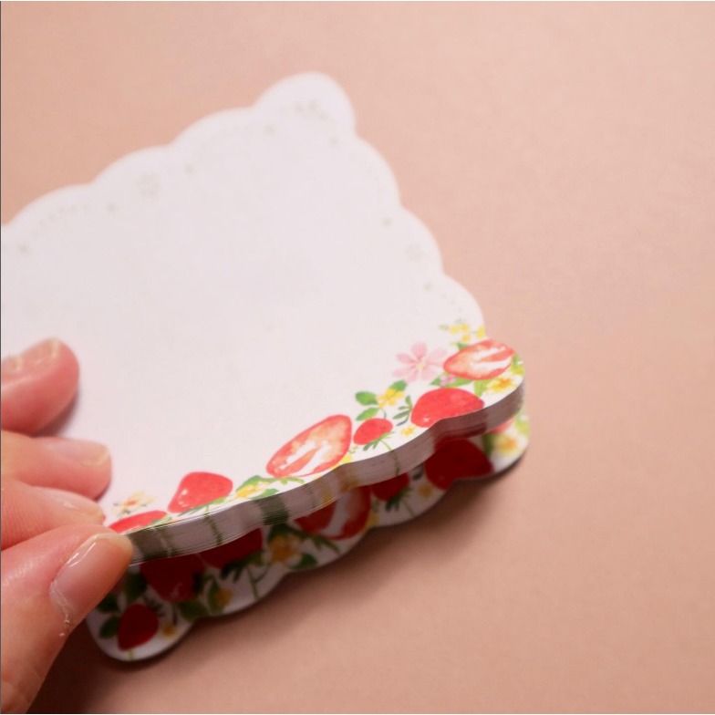 🐰兔子心 日本 OKINI 付箋 memo 莓果 藍莓 甜點 草莓 水果 蛋糕 手帳 筆記 便條紙-細節圖3