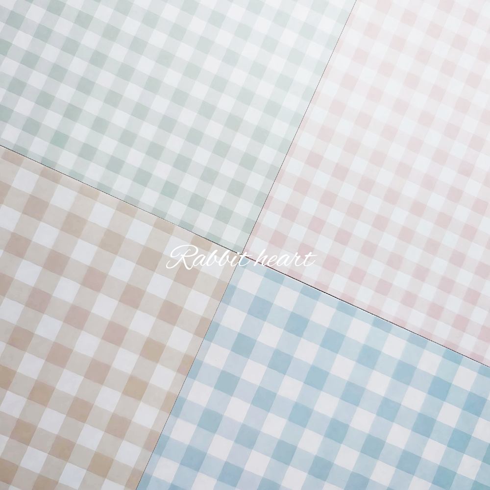 🐰兔子心 日本大創 色紙 DAISO 方格 格子 方眼 粉彩 柔和 基本款 彩色 素材紙 打底 手作-細節圖3