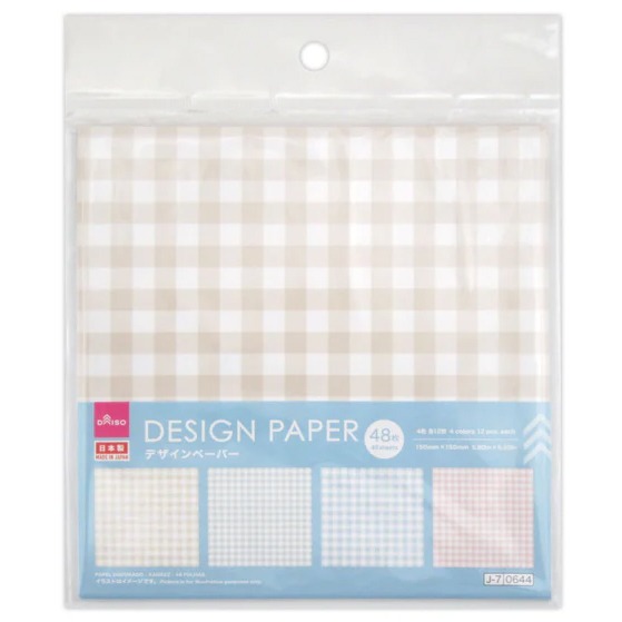 🐰兔子心 日本大創 色紙 DAISO 方格 格子 方眼 粉彩 柔和 基本款 彩色 素材紙 打底 手作-細節圖4