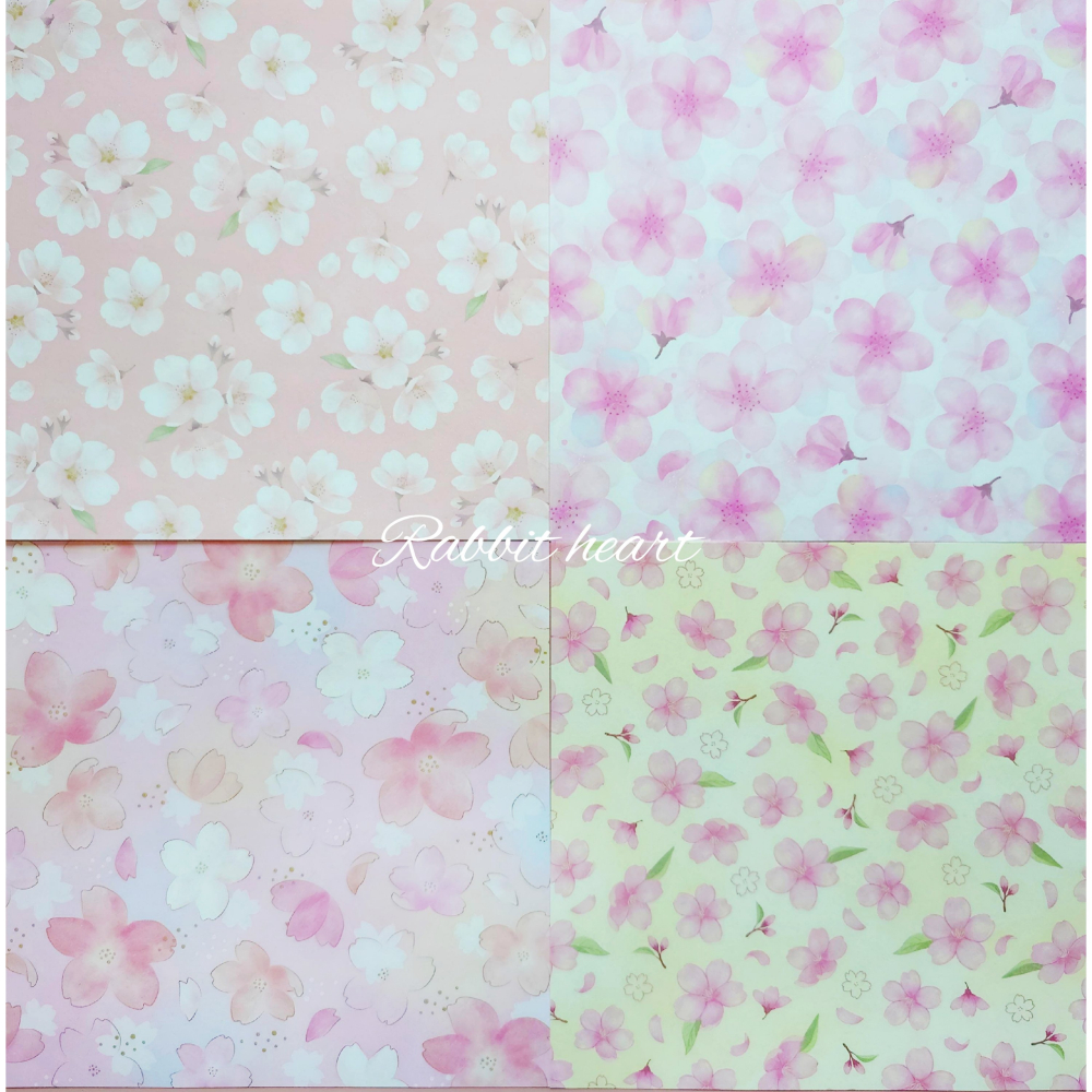 🐰兔子心 日本色紙 kyowa 協和紙工 櫻花季 櫻花 sakura 花瓣 櫻吹雪 春天 櫻巡 拼貼 素材紙-細節圖2