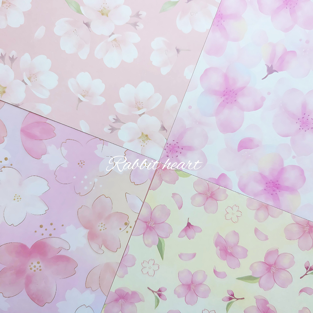 🐰兔子心 日本色紙 kyowa 協和紙工 櫻花季 櫻花 sakura 花瓣 櫻吹雪 春天 櫻巡 拼貼 素材紙-細節圖3