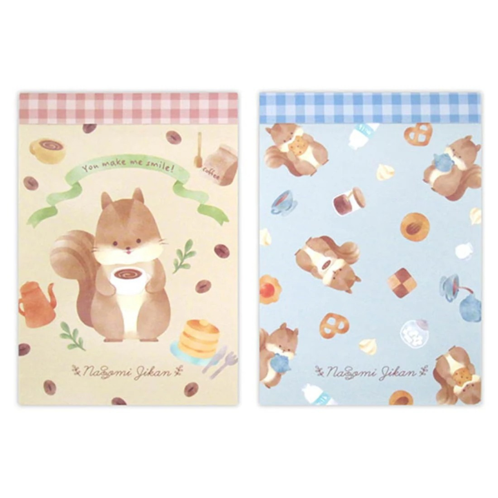 🐰兔子心 日本 kyowa 協和紙工 松鼠 松果 咖啡 鬆餅 下午茶 便箋 待辦事項 memo 便利貼-細節圖3