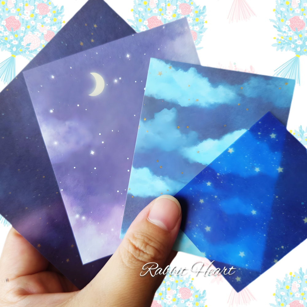 多款🐰兔子心 日本色紙 大創 DAISO 圖樣 碎花 古典 韓國風 羽毛 天空 星空 復古 特殊印刷 素材紙 手作-細節圖2