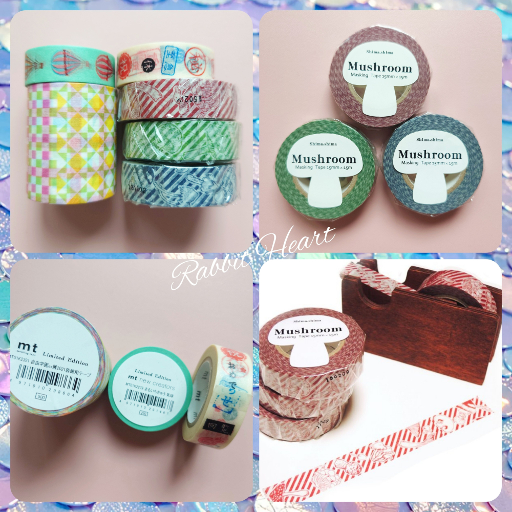 絕版🐰兔子心 日本 mt 原創 紙膠帶 蘑菇 菌類 蕈菇 中獎款 印章 展覽限定 氣球 裝飾-細節圖5